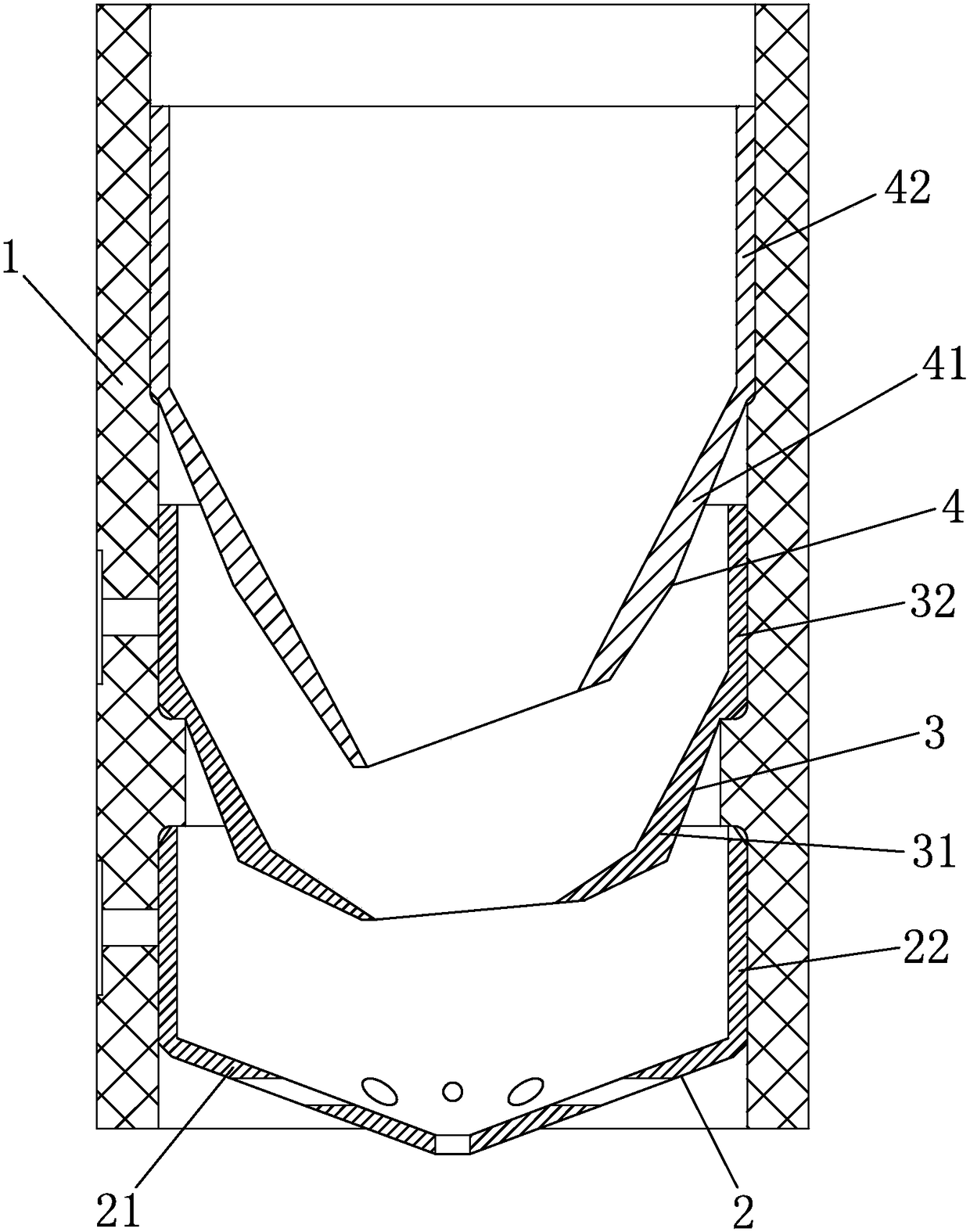 Collector porcelain cylinder on multi-stage depressurization collector and collector including the same