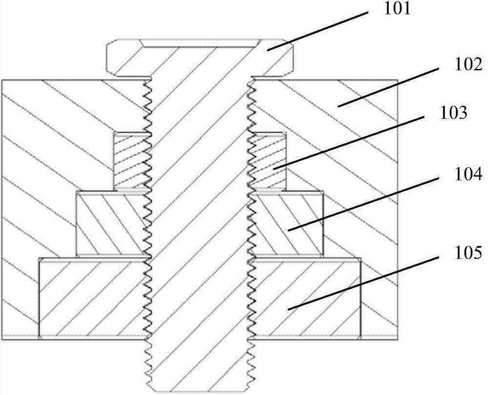 Embedded outer knurled nut and manufacturing method thereof