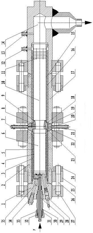 Supplementary combustion type supercritical pressure gas-liquid two-phase fuel generator combustion chamber