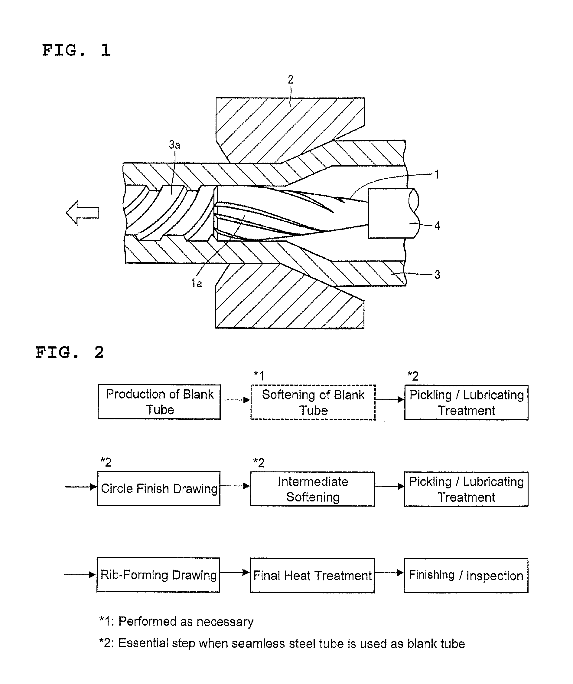 Production method of internally ribbed steel tube