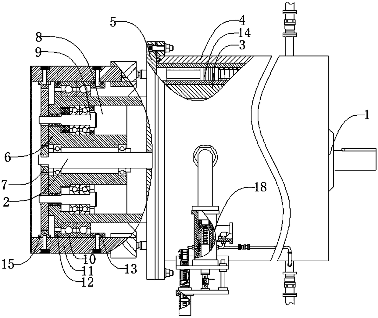 High-efficiency heat-dissipating water-cooled motor