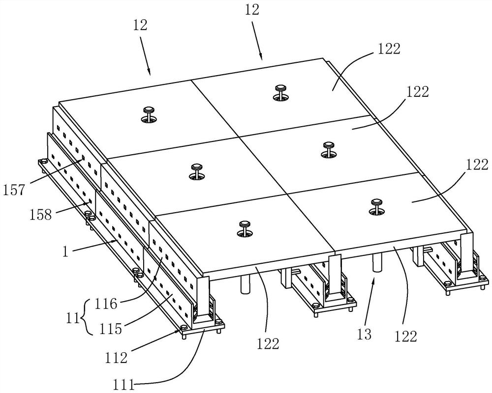 Ceramic tile laying structure and laying method thereof