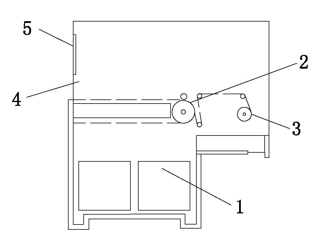 Wire-rewinding machine with dustproof cover