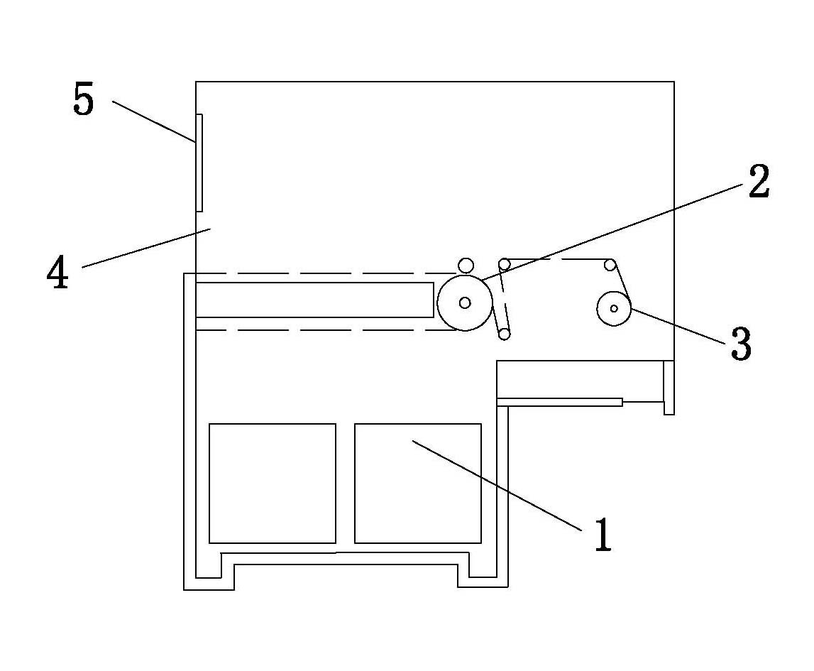 Wire-rewinding machine with dustproof cover