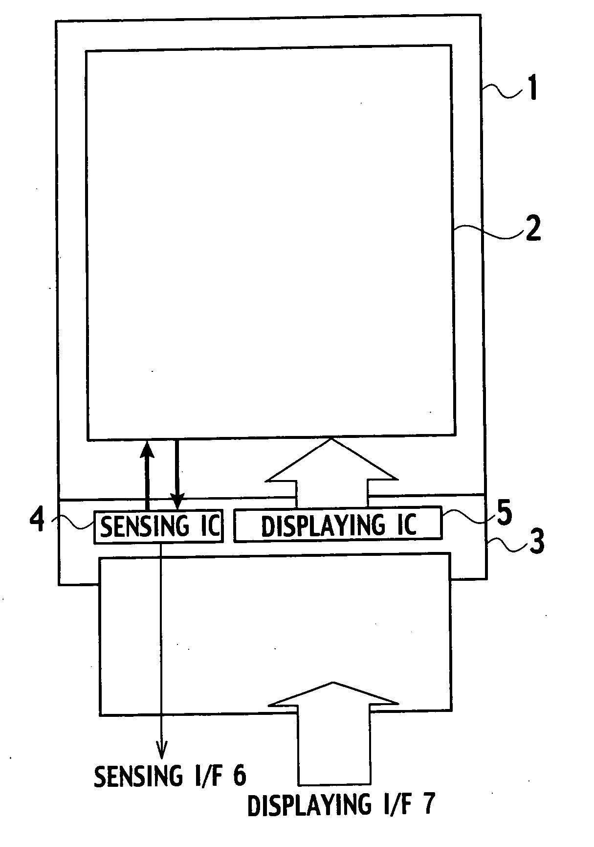 Display device including function to input information from screen by light