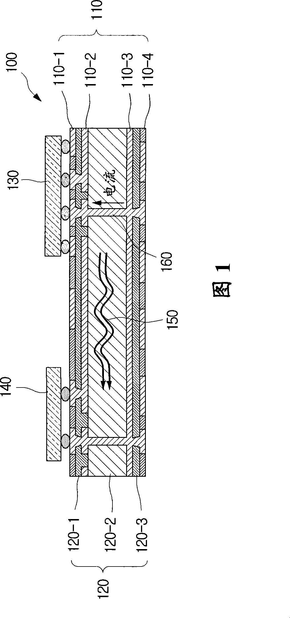 Electromagnetic bandgap structure and printed circuit board