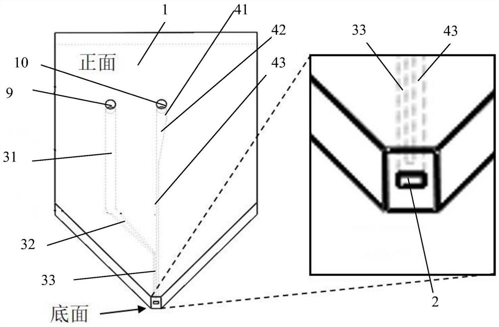 Mass spectrum imaging high-spatial-resolution surface sampling head based on microfluidic technology and sampling method