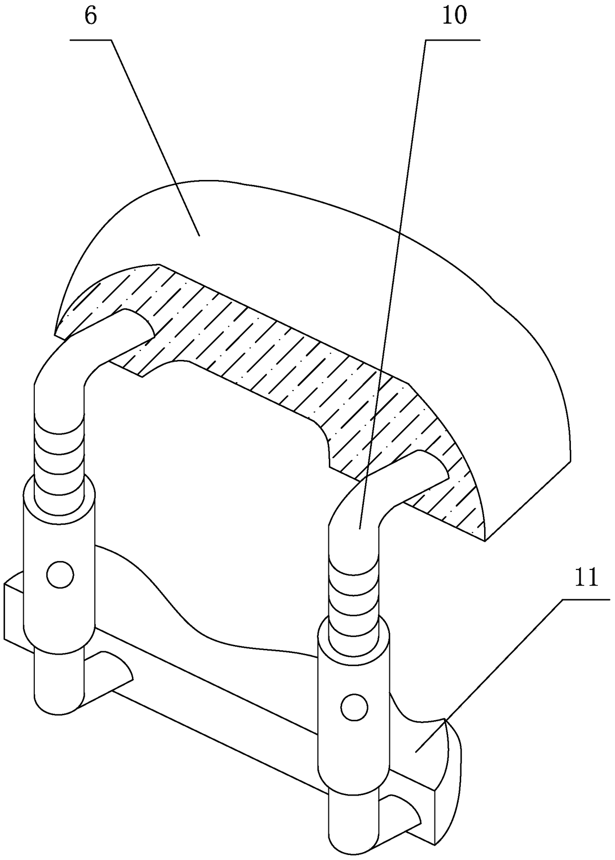 A violin holding aid composed of a cheek clip and a shoulder hanger