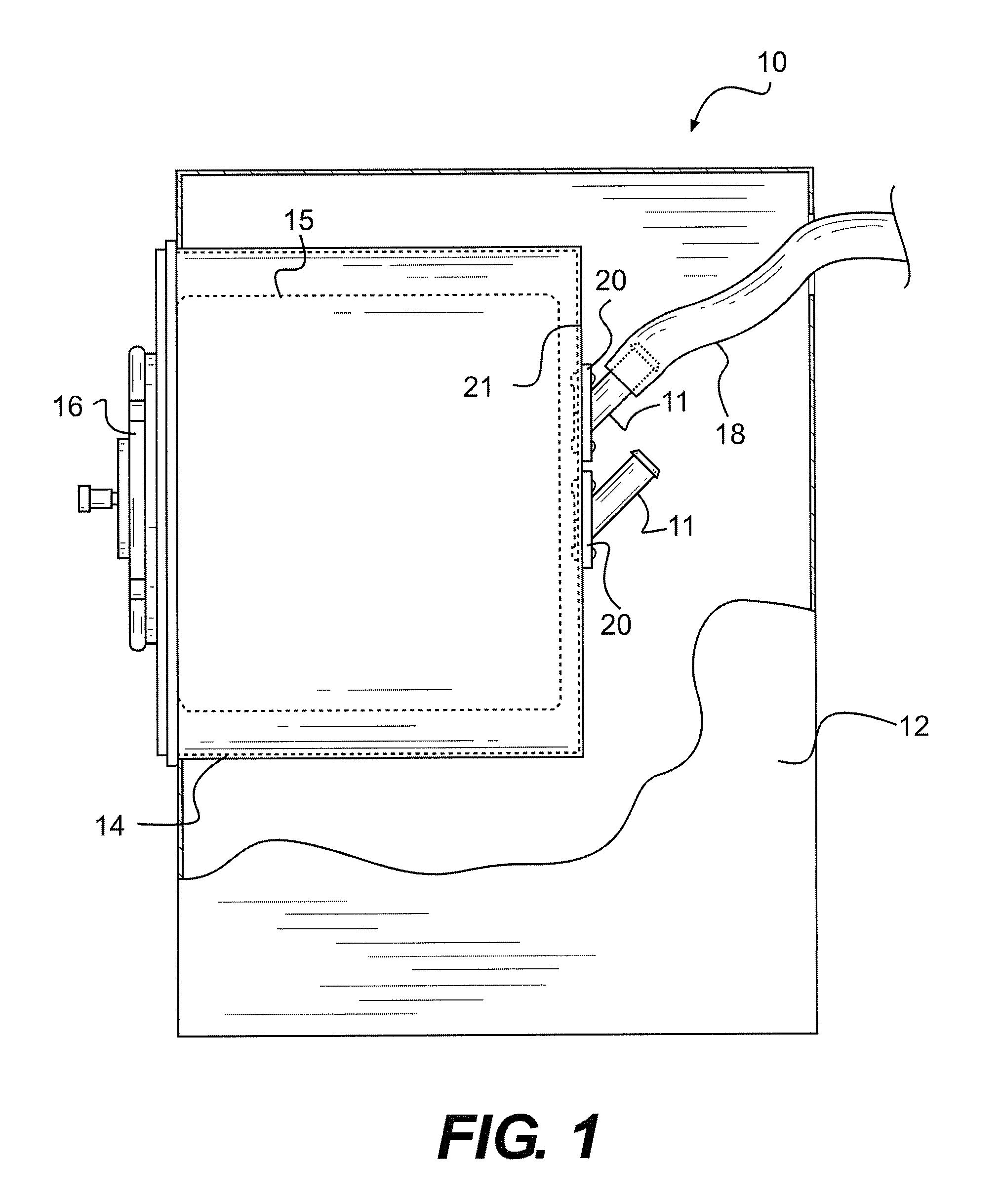 Washer/extractor with plastic hose connecting fitting