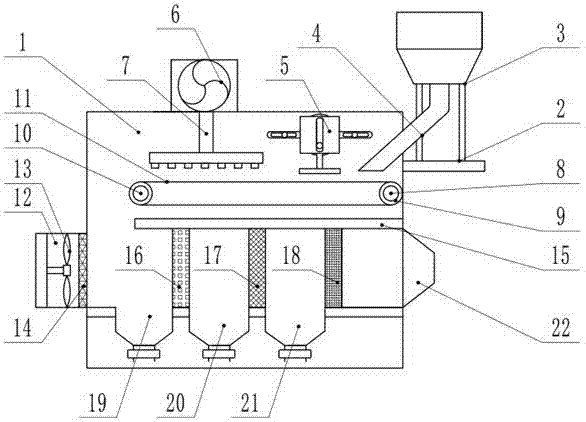 Melon seed drying and screening apparatus