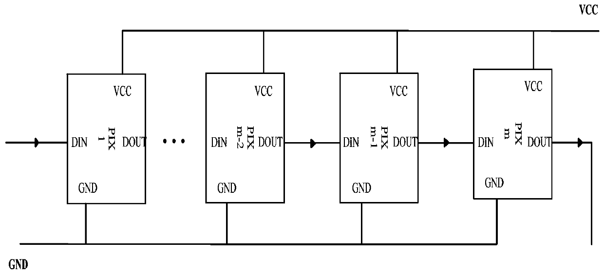 LED cascaded transparent display screen