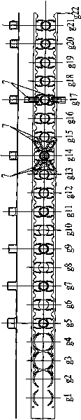 Side hole progressive die