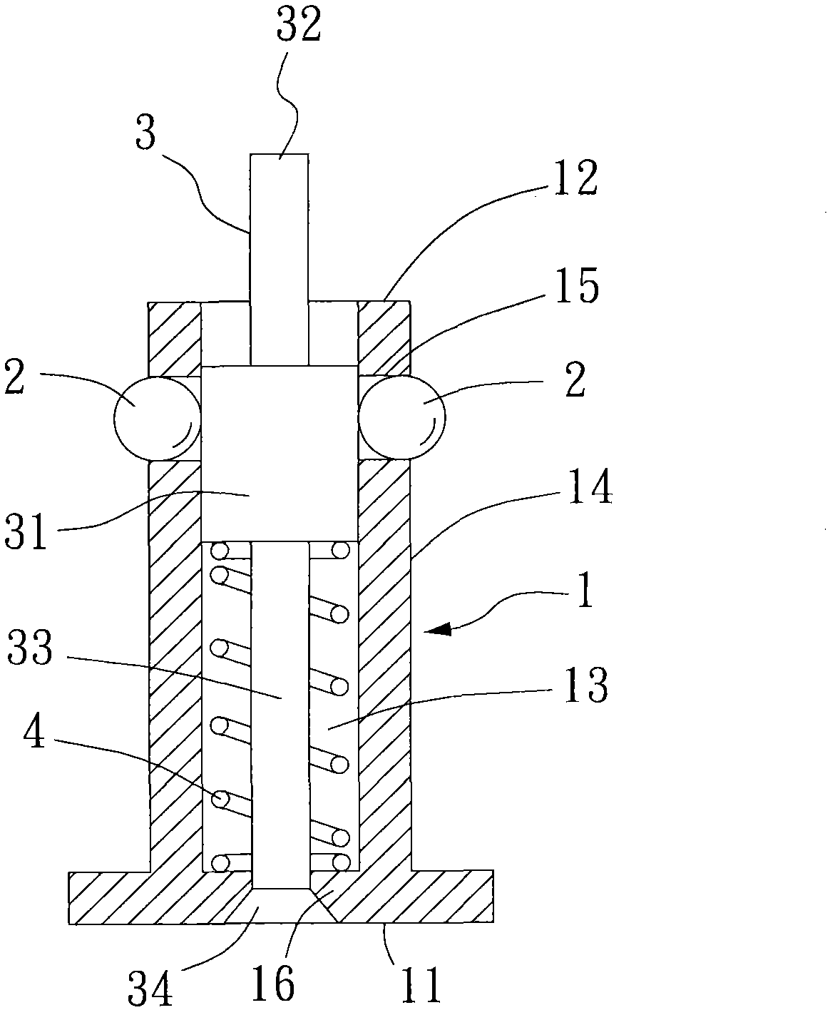 Fast buckle connection device provided with movable buckle connection structure