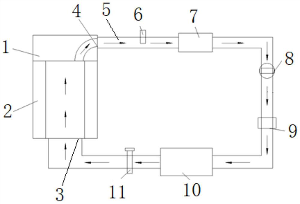 Cold and hot fatigue test method and device for engine cylinder cover assembly