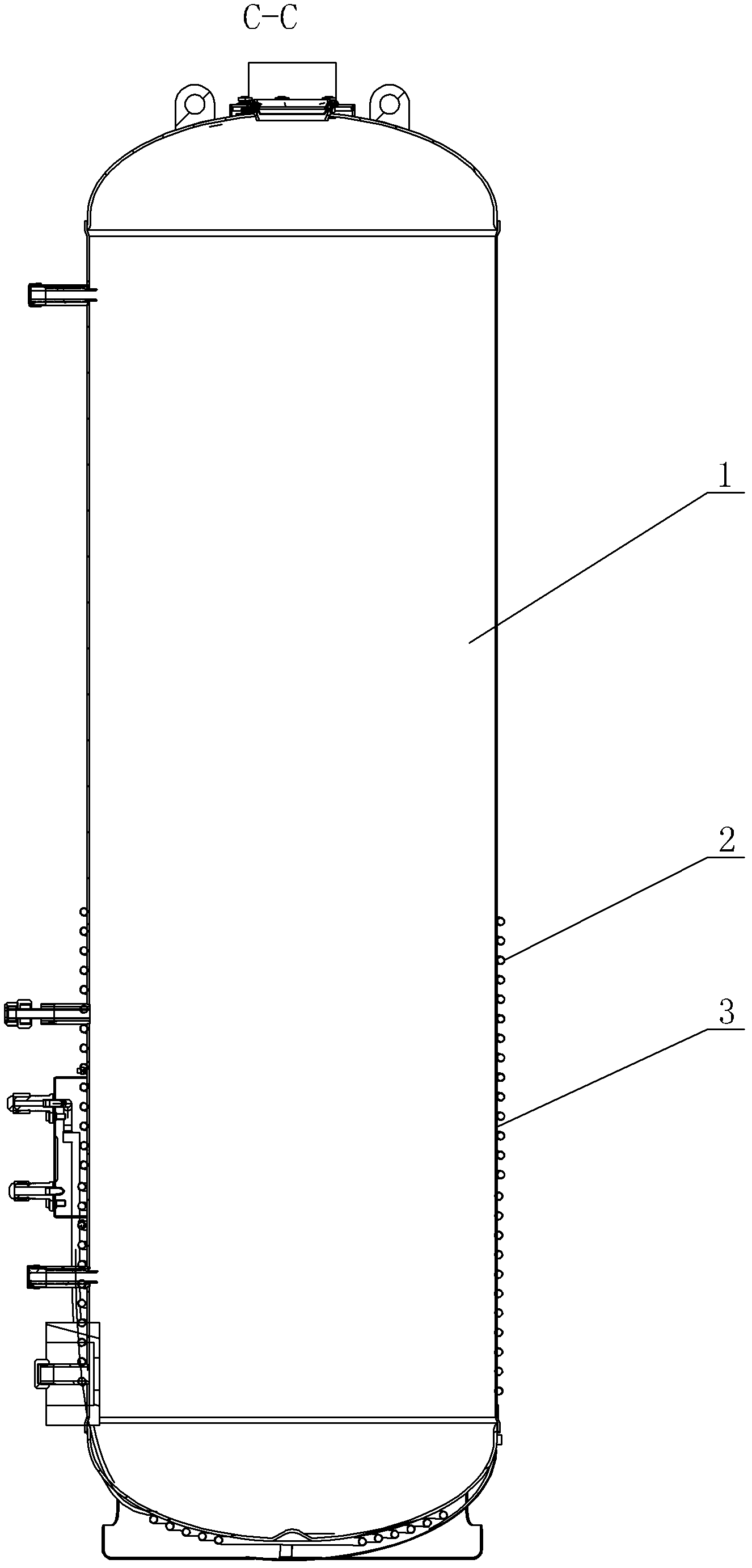 Water tank of heat pump water heater