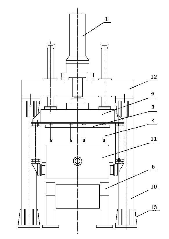 Vibrating iron-type sand shooting vent cleaning device and method