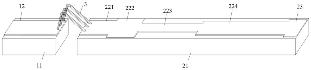 Gold wire bonding structure based on multi-branch matching and multi-chip microwave circuit