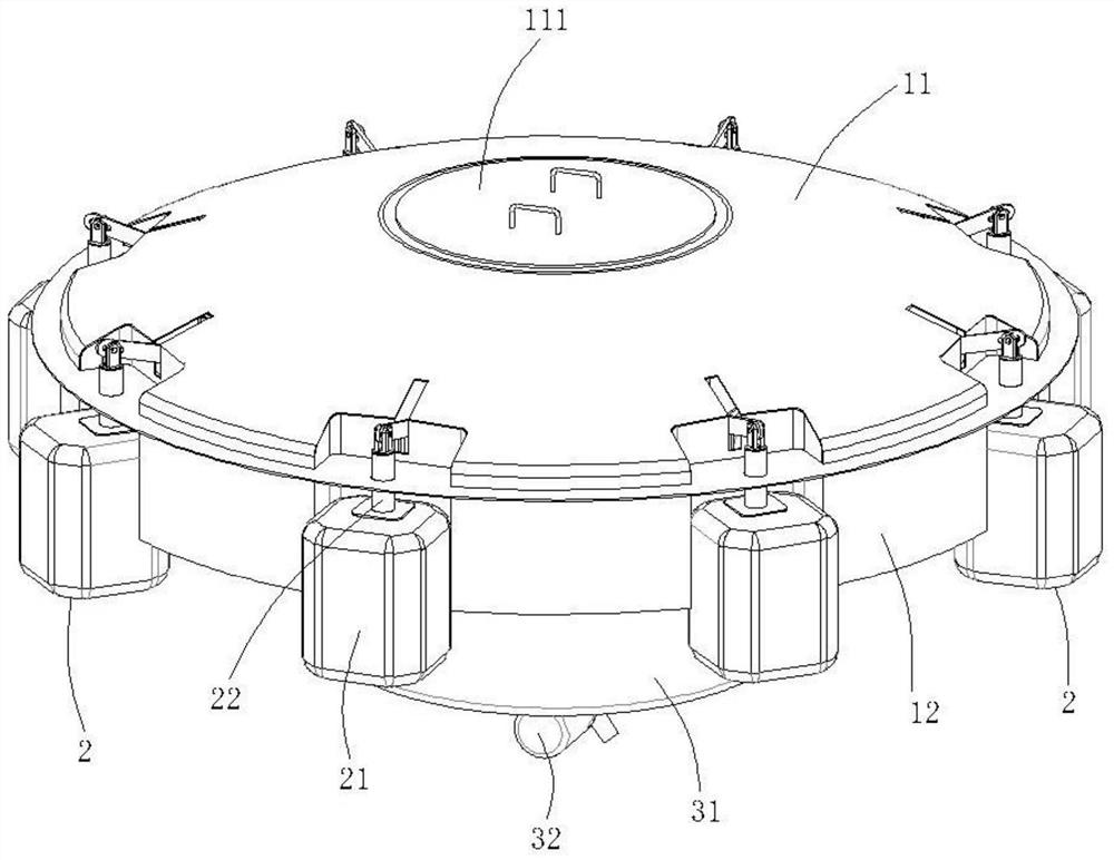 Wave energy power generation device based on multi-floater array