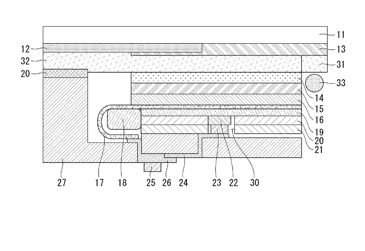 Display device with a fingerprint sensor