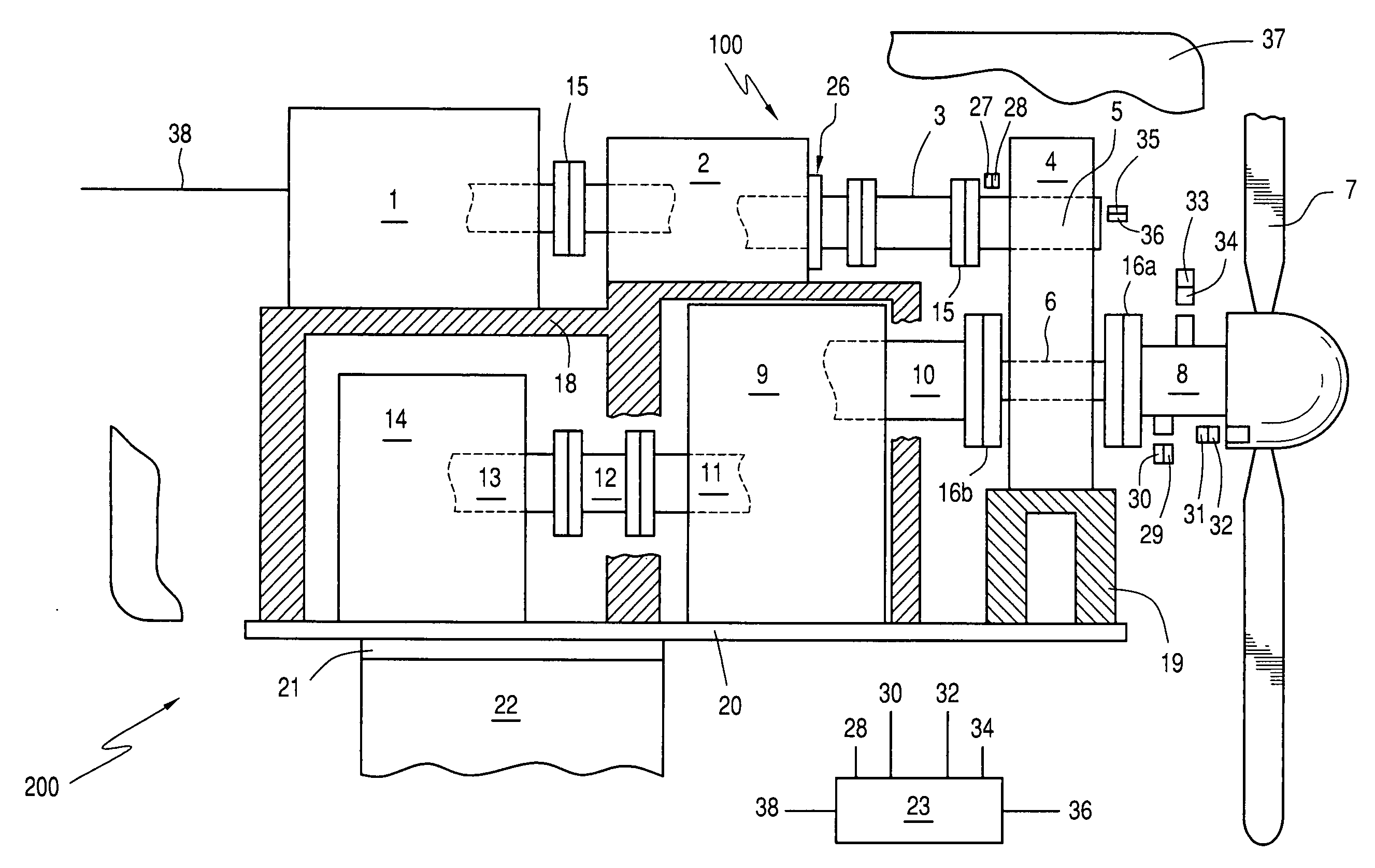 Auxiliary drive/brake system for a wind turbine