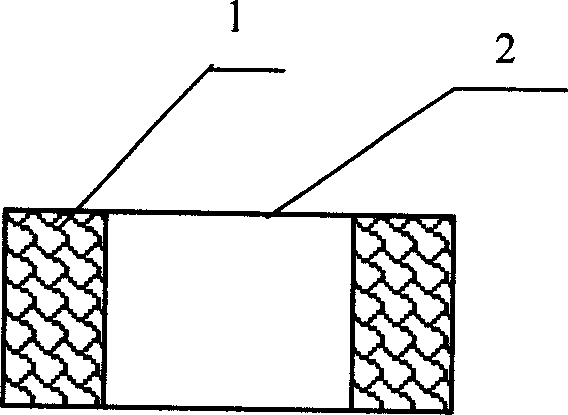 Foam ceramic annular filler