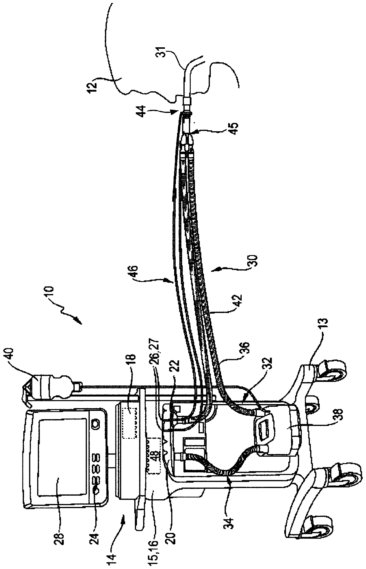 Exhalation valve arrangement for ventilator apparatus with apparatus for receiving pressure sensor