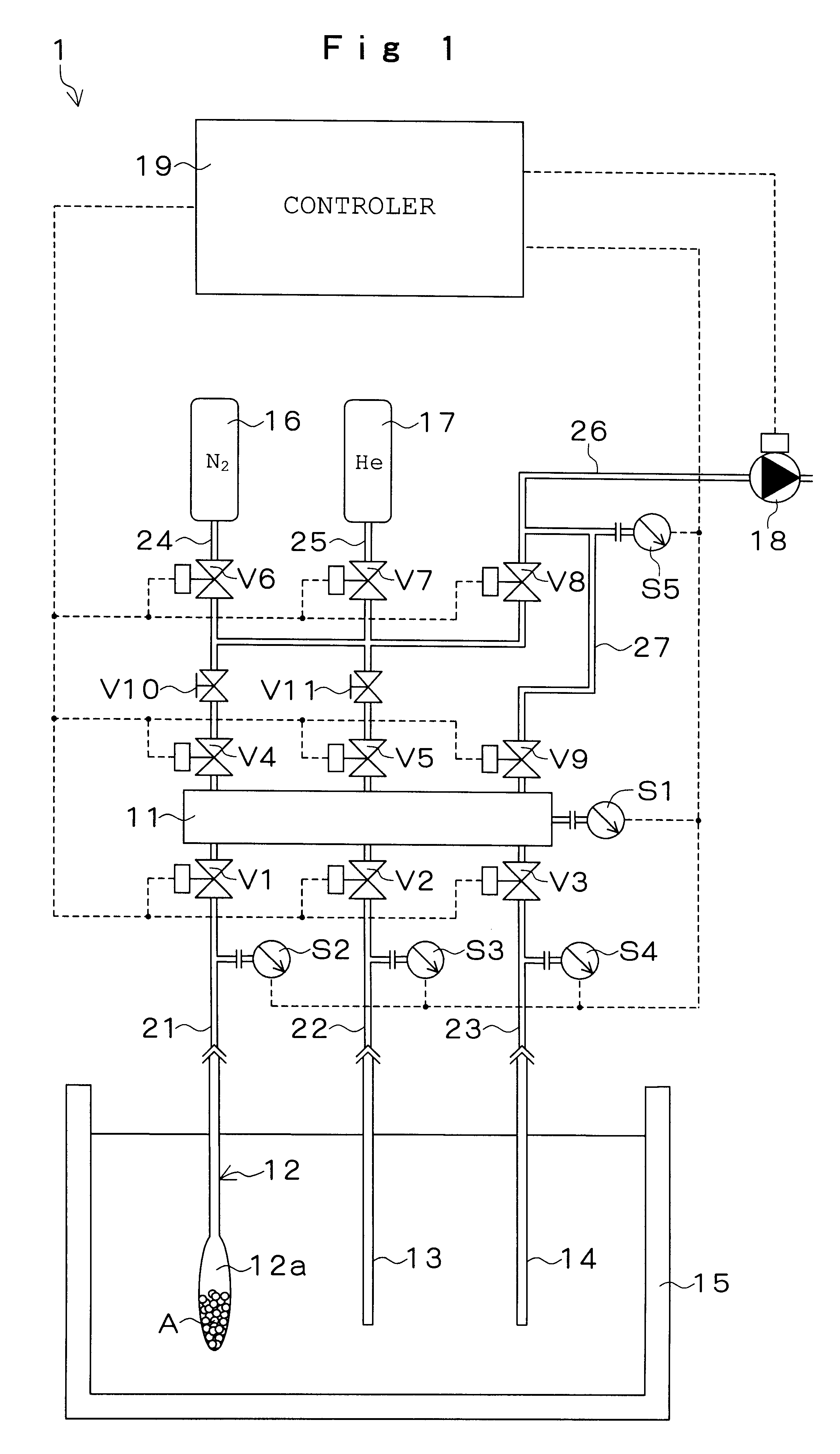 Method and apparatus for measuring amount of gas adsorption