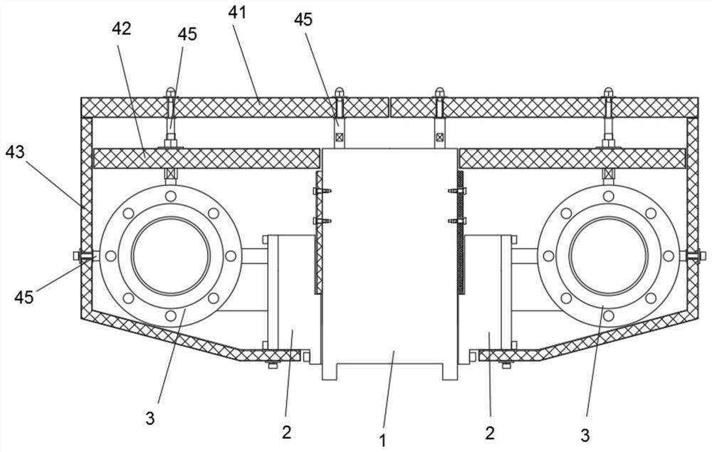 Protective cover for heat insulation and heat preservation of extrusion die head