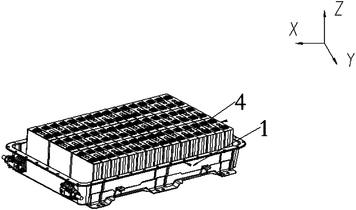 Novel power battery pack structure and assembly process thereof