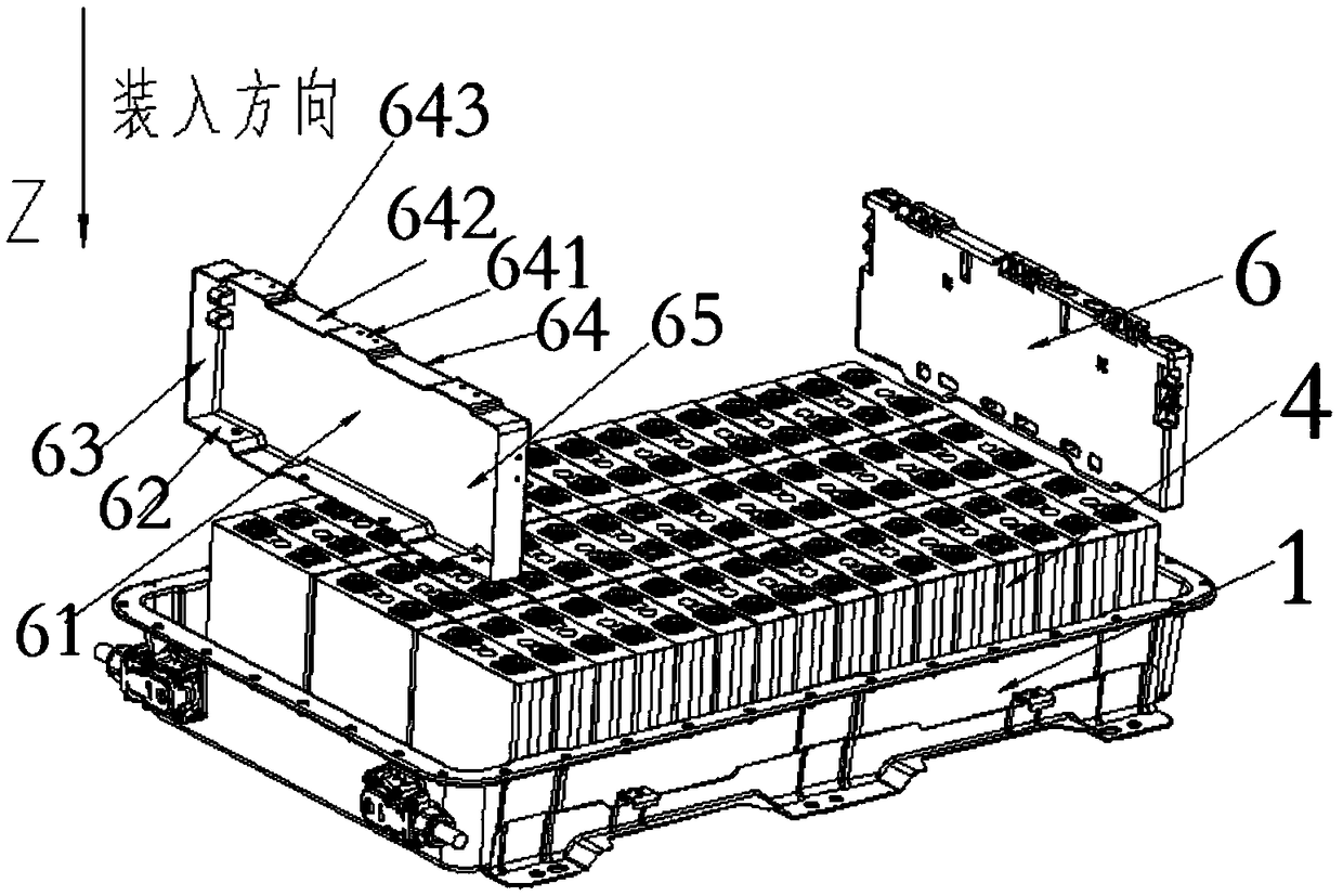 Novel power battery pack structure and assembly process thereof