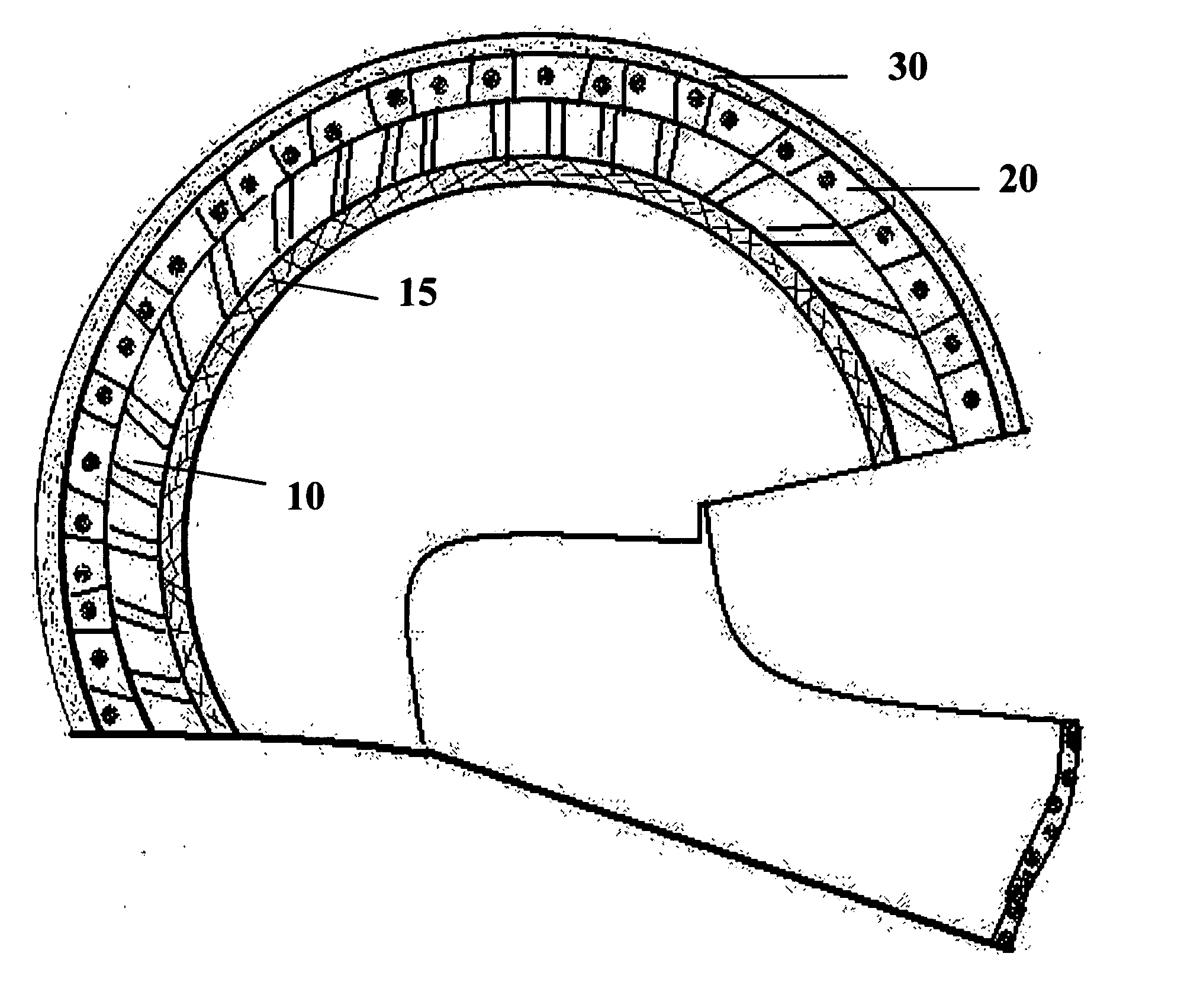 Impact absorbing, modular helmet