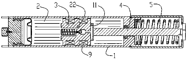 Spin-mixing magnetorheological fluid high-speed shock absorber and magnetorheological fluid rotational flow mixing method thereof