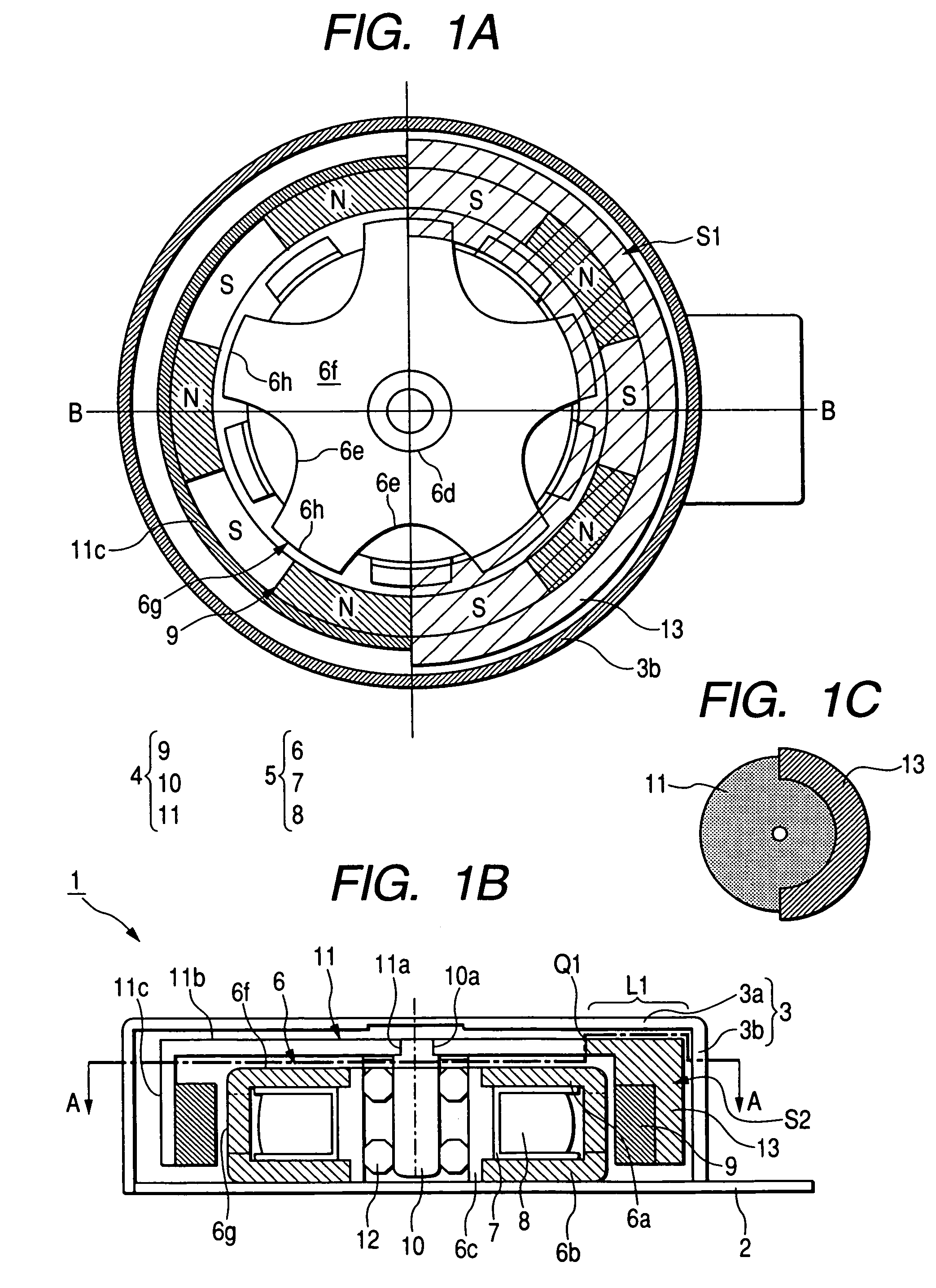Stepping motor for generating vibration