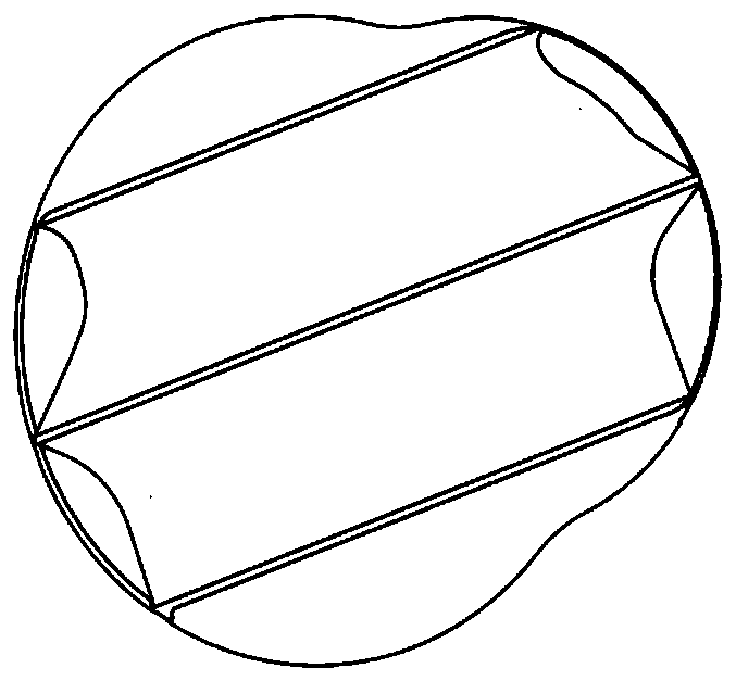 Tearing-pulling special-shaped ball bag capable of relieving human body soft tissue damage and preparation method thereof