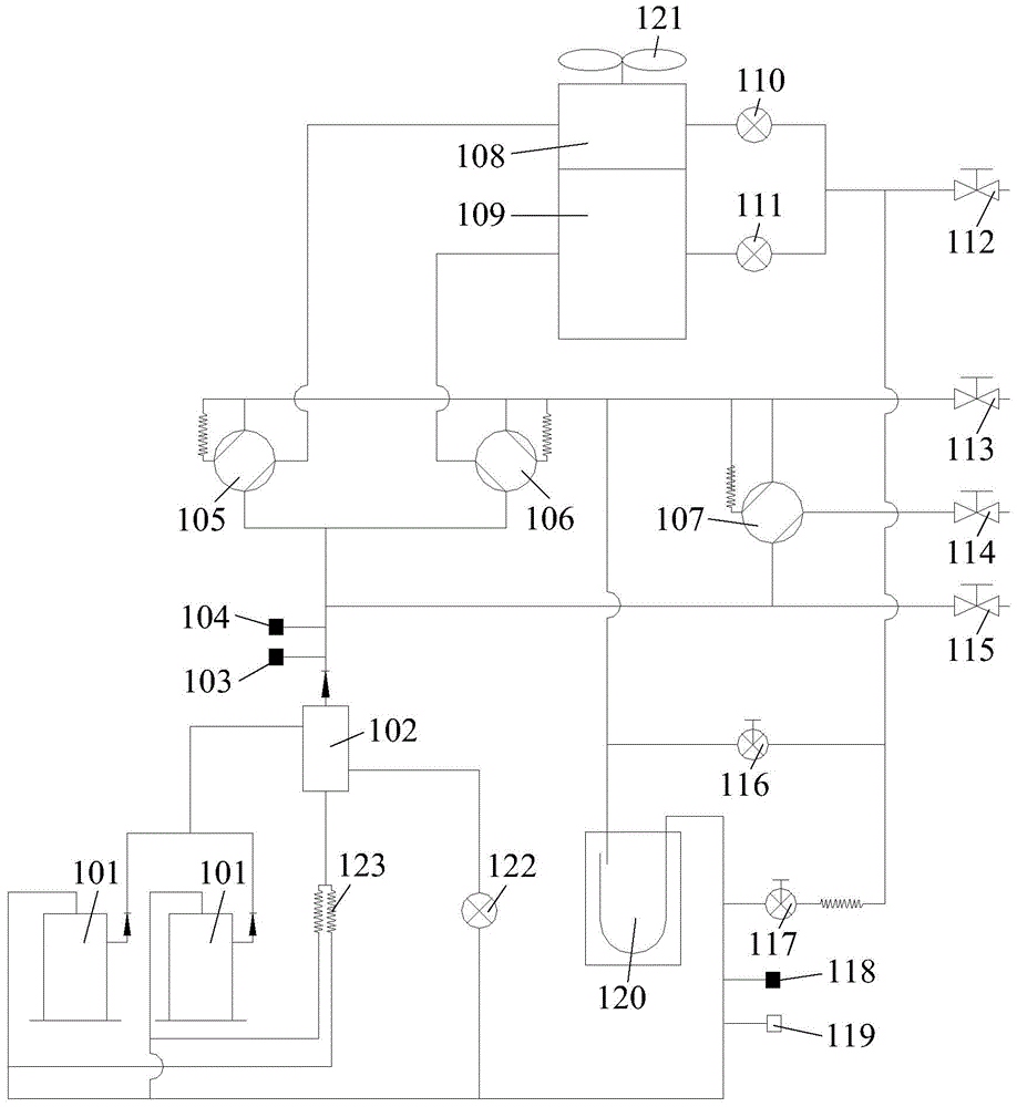 Three-pipe heat recovery multi-split air conditioner and outdoor unit thereof