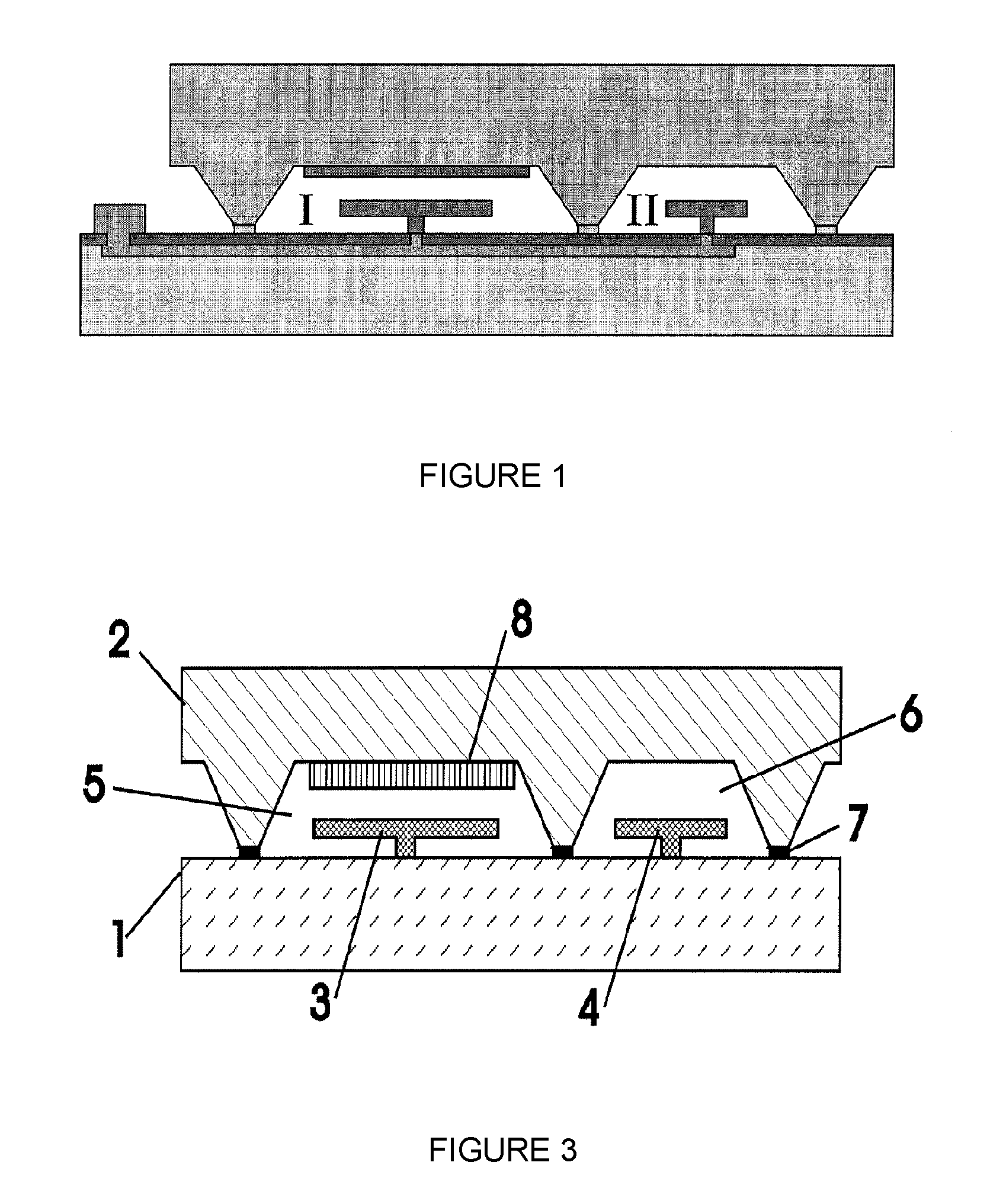 Micromechanical housing comprising at least two cavities having different internal pressure and/or different gas compositions and method for the production thereof