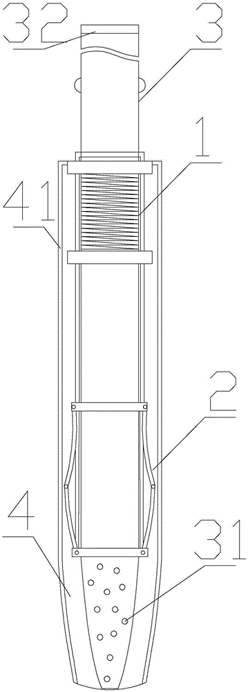 Intelligent automatic war trauma thoracoabdominal drainage tube