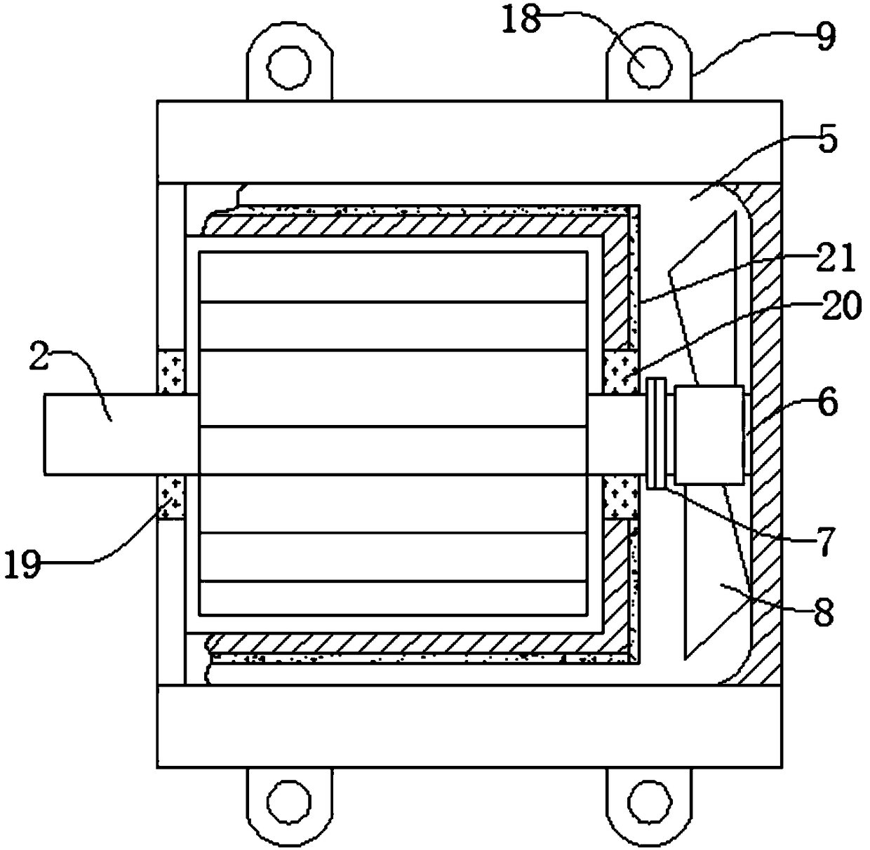 Motor heat-dissipation protection shield and usage method thereof