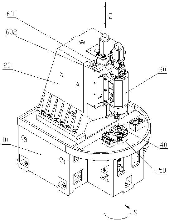 Machine tool for sliding shoe closing