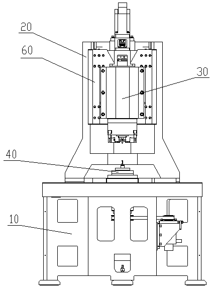 Machine tool for sliding shoe closing