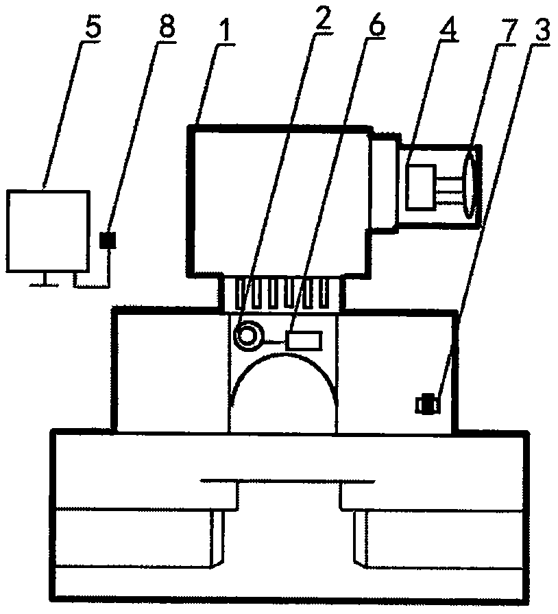 Exhaust and mould-closing control device for abnormal material intake of hollow extrusion blower