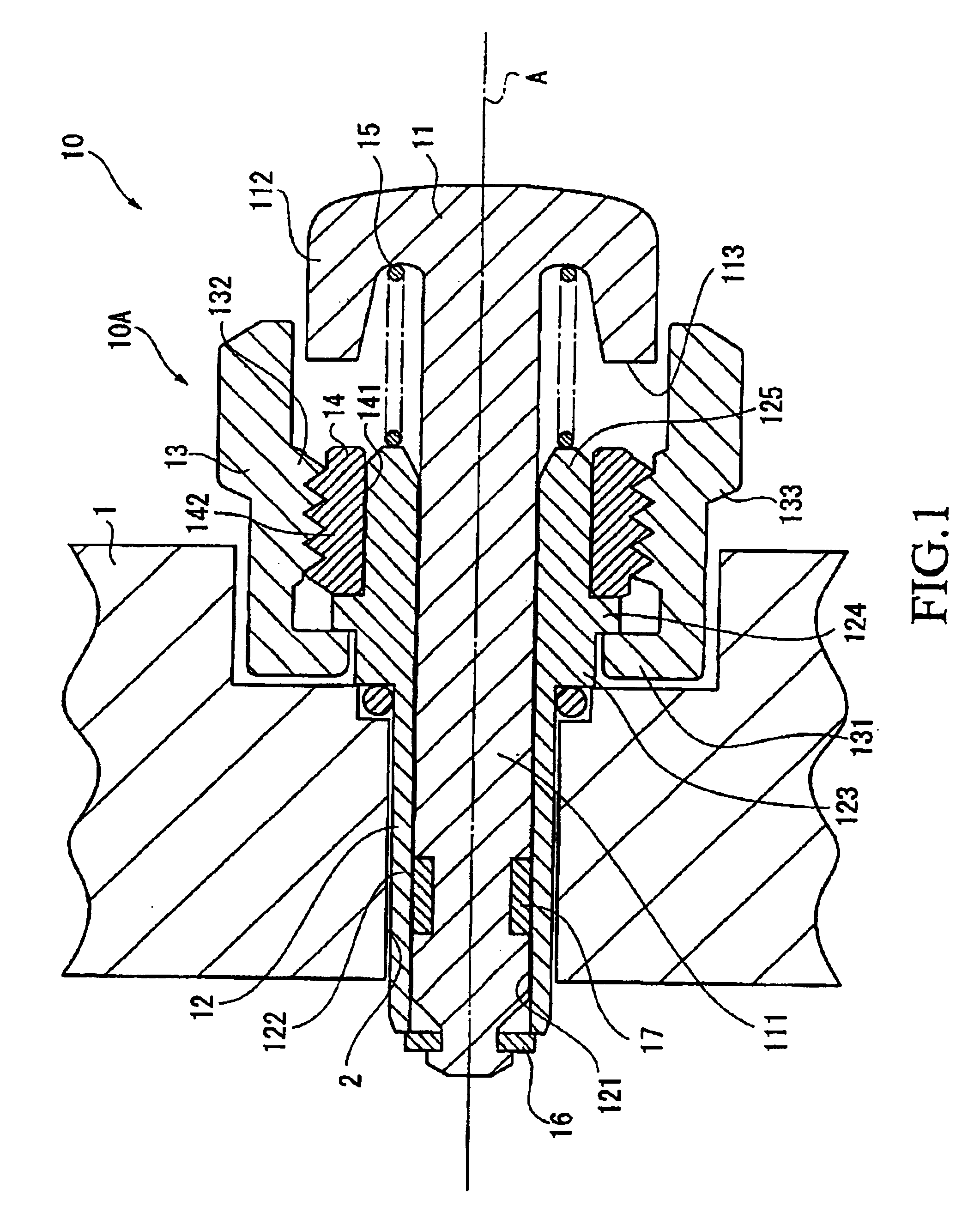 Lockable pushbutton actuator for a display device such as a watch