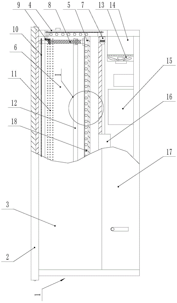 An elevating dissecting table