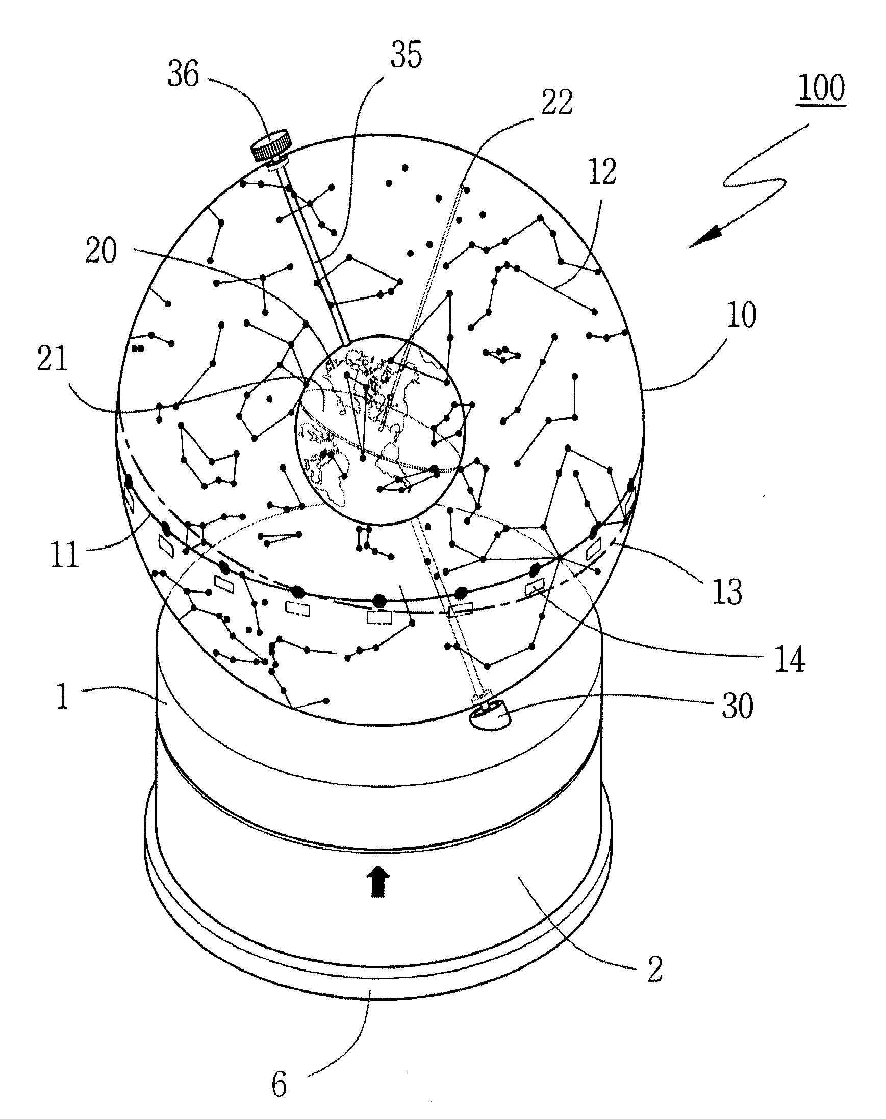 Automatic Revolution Apparatus of a Globe and Lelestial Globe