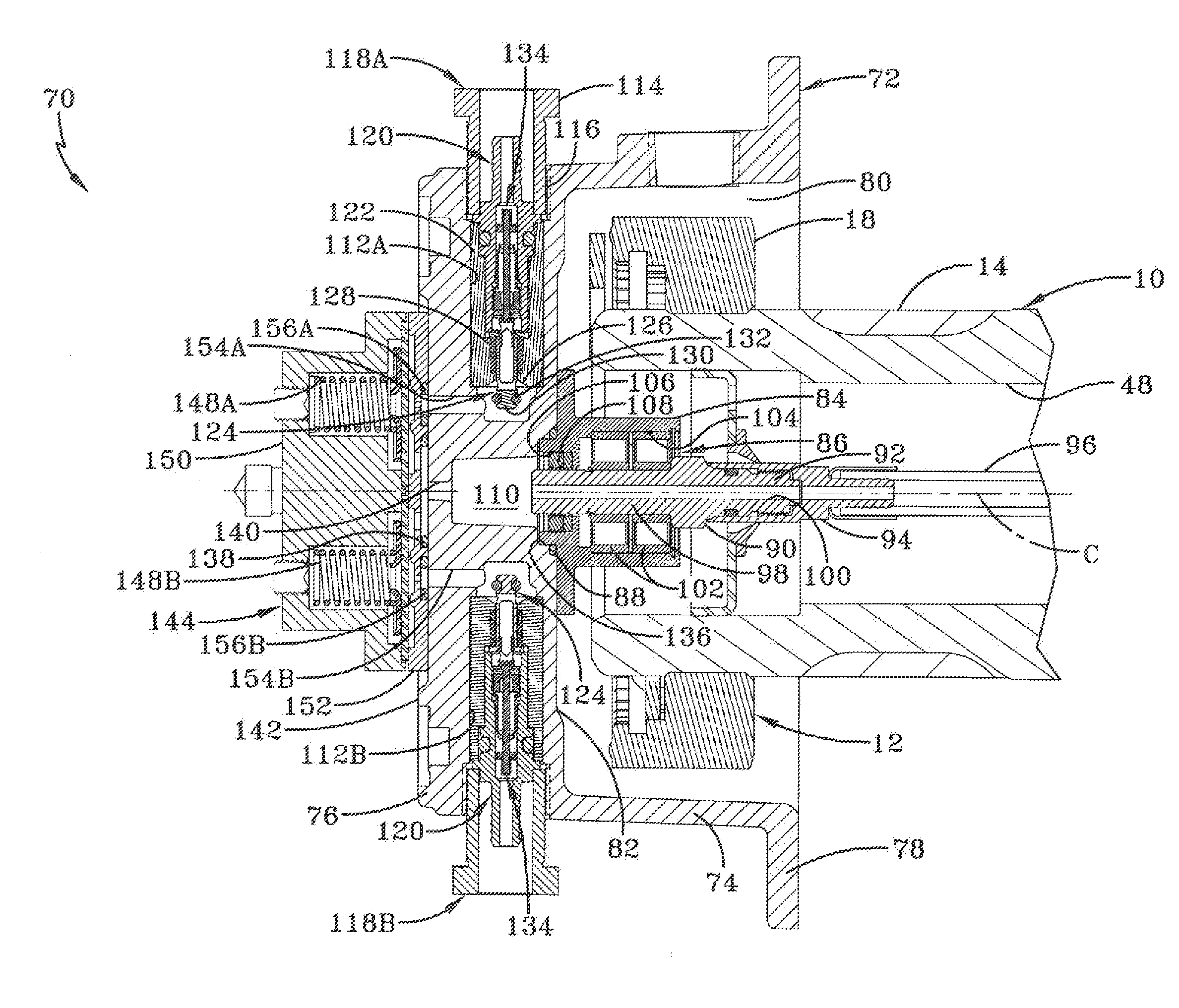 Constant pressure pneumatic balancing tire inflation system