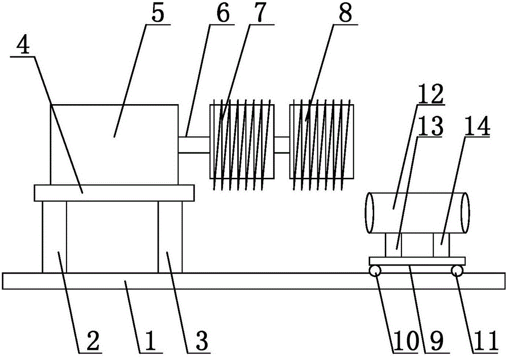 Rod material cutting machine