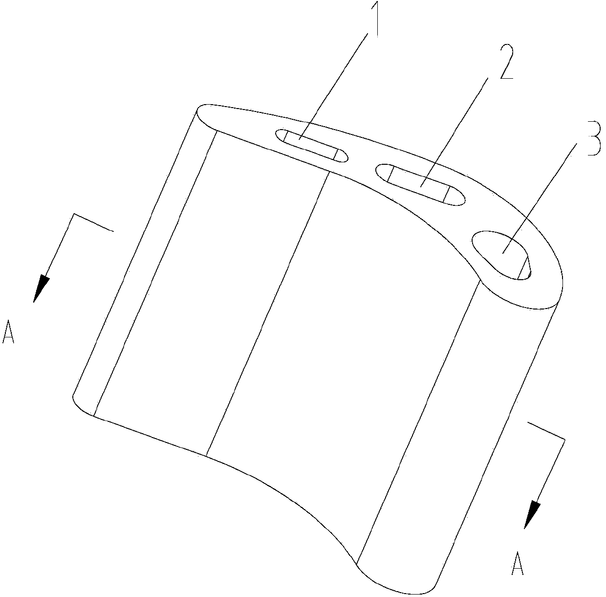 Manufacturing method of hollow turbine blade provided with impact hole structure