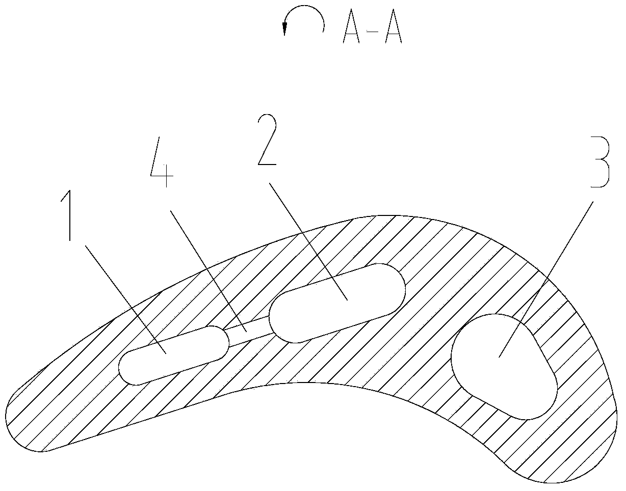 Manufacturing method of hollow turbine blade provided with impact hole structure