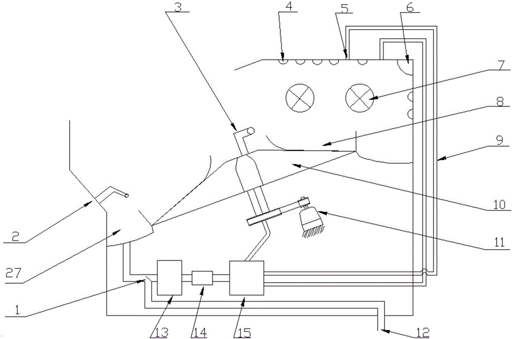 Bubble washing and water flow washing combined type shoe-washing machine and shoe-washing method thereof