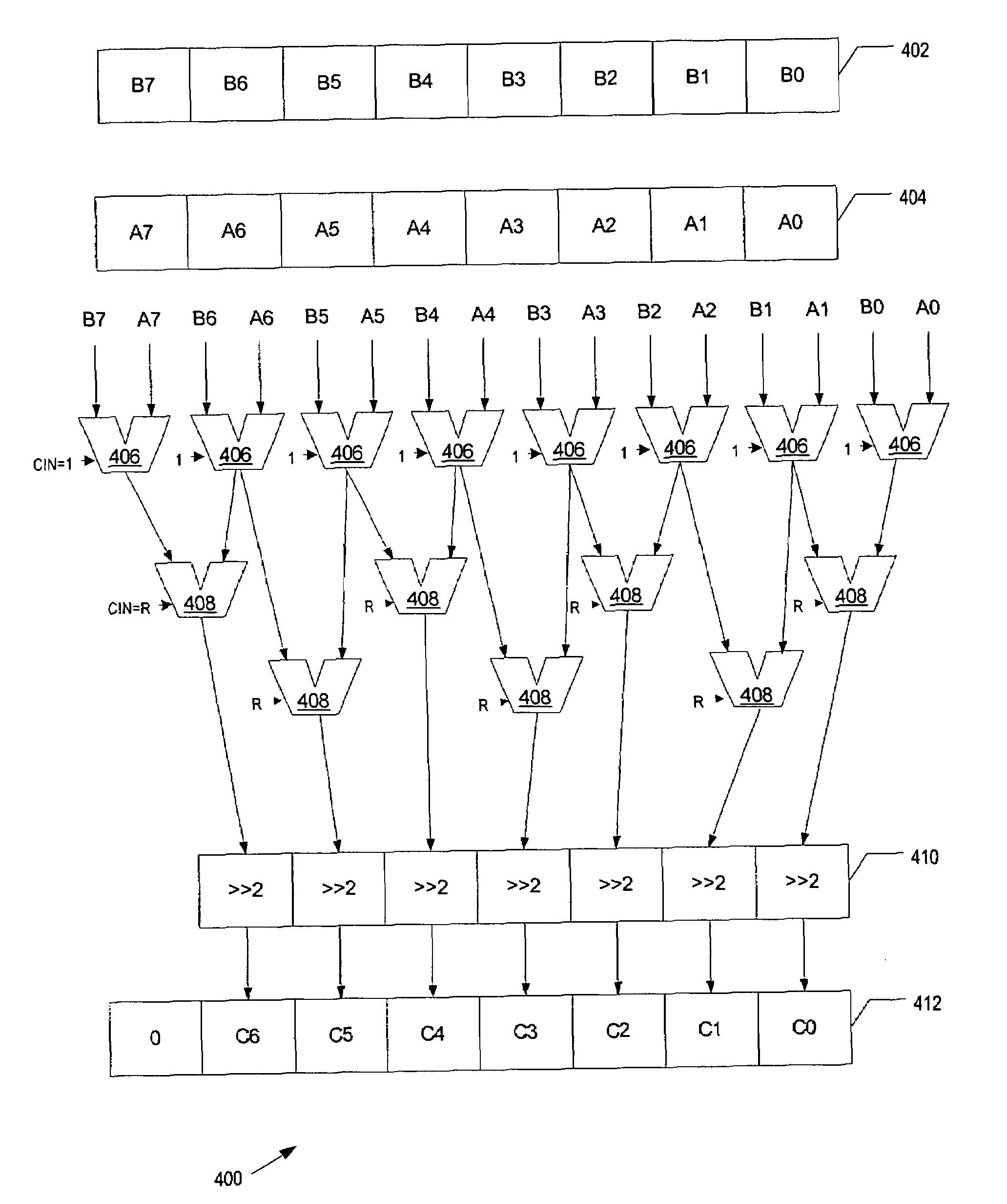 SIMD four-data element average instruction